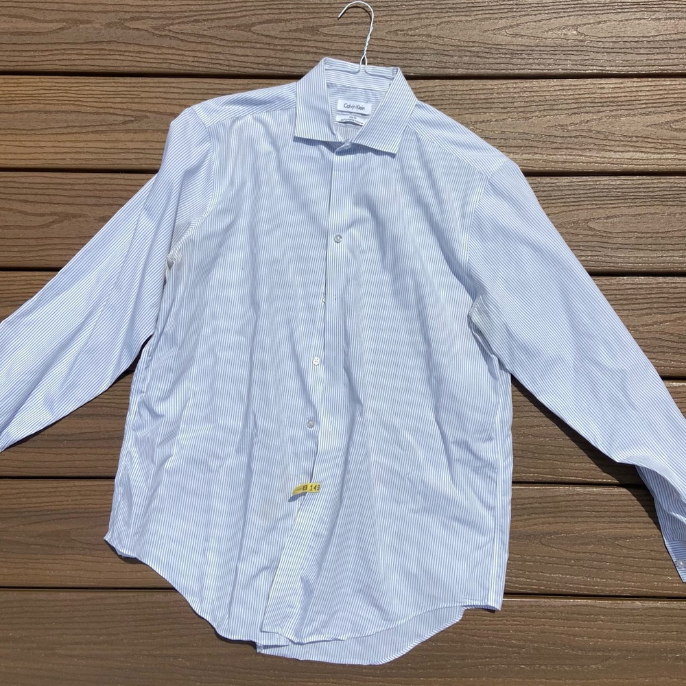 Vintage Calvin Klein Dress Shirt, 16 1/2 , 32/33, GREAT SHAPE, 100% Cotton